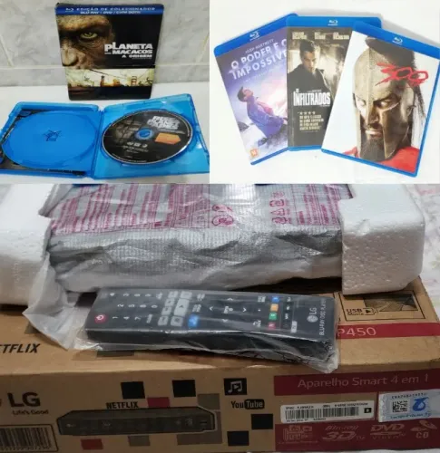 DVD e BLU-RAY LG  FULL HD 1080p + BRINDES.