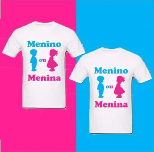camisas cha de revelação