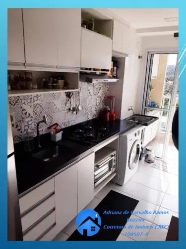 Apartamento com 2 dormitórios, varanda Cond. Reservas Paiquere Cotia