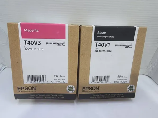 Cartucho epson original t40v3 c13t40v320 magenta t40v1 c13t40v120 Black vencido