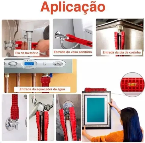 Chave hidráulica multifuncional encanador 