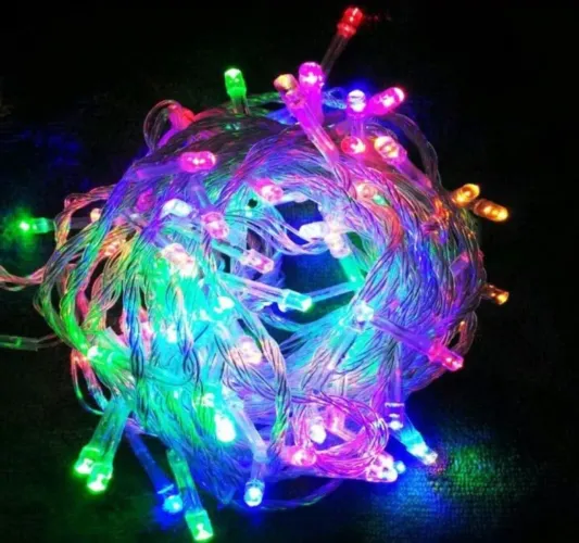 Pisca Pisca De LED Com 100 leds Colorido 10m Natal Festa
