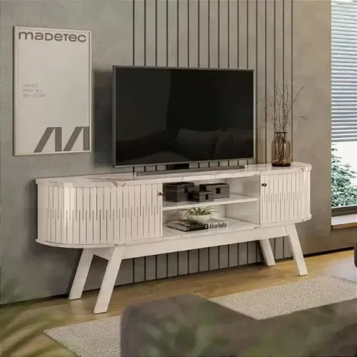 A Bancada Valência é ideal para você que busca um móvel minimalista e inovador. Suporta TV