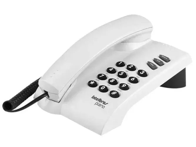 Aparelho Telefone Fixo Fio Intelbras Pleno Cinza Artico