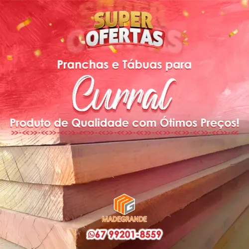 Madeiras para Curral e Fazenda