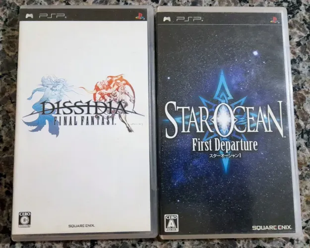 Dois jogos de PSP - Dissidia Final Fantasy e Star Ocean First Departure