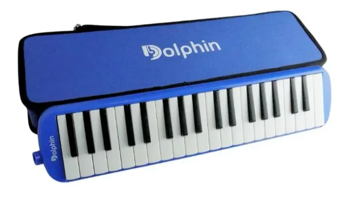 Melodica Dolphin Azul com 32 Teclas