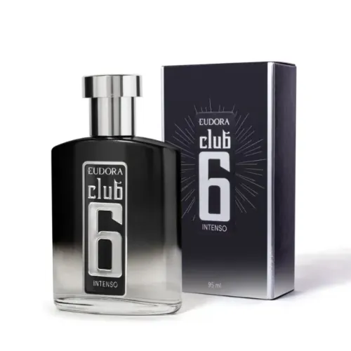 Club 6 Intenso EUDORA Deo Colônia Masculino 95ml- (Novo Lacrado)