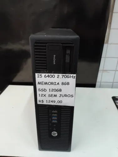 Computador Usado I5 6400 2.70GHz, 8GB DDR3, SSD 120GB, até 12x sem juros