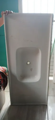 Tanque de Lavar Roupas Alto (100x45cm) - Concreto/Fibra - Retirada em Monte Mor/SP