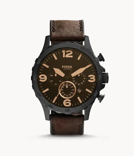 Relógio Fossil Masculino JR-1487 Oversized Black - Original com Nota.