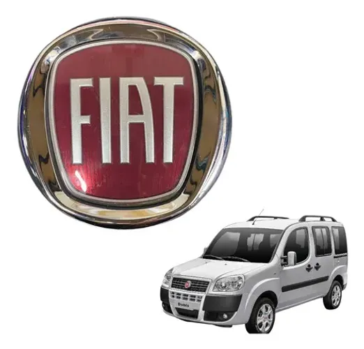 Emblema Tampa Traseira Fiat Doblo Idea 2010 2013 2015 Usado