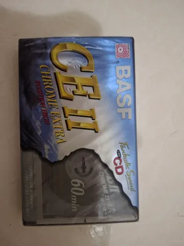 Fita K7 Basf Ce II Chrome Extra 60min - Lacrada de Fábrica Rara