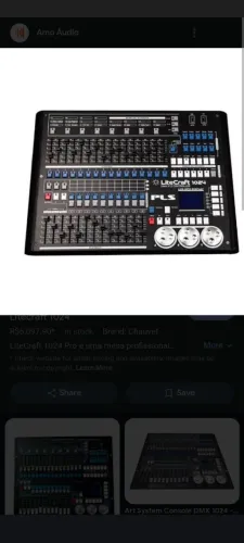 Mesa de Iluminação DMX PLS Litecraft 1024