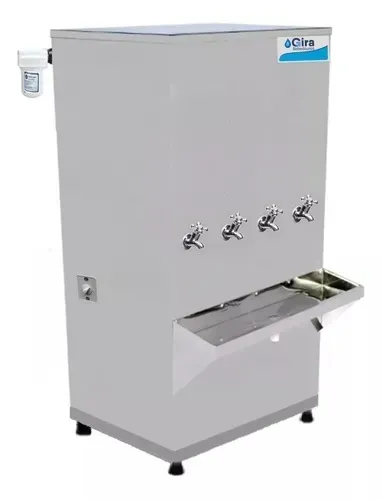 Bebedouro Industrial 200 Litros Inox 4 Torneiras c/Filtro  VOLTAGE 110V