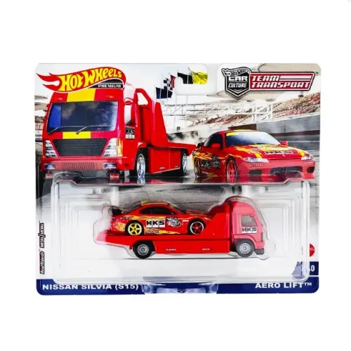Hot Wheels - Team Transport: Nissan Silvia S15 HKS Racing #40