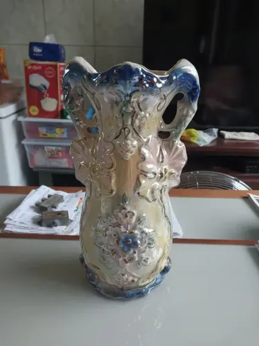 Vaso Antigo de Porcelana. Anos 50. Raro.