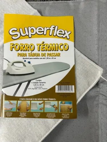 Forro Térmico para Tábua de Passar (ajustável até 1,15 m x 45cm)