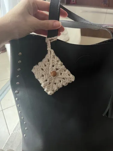 Porta-objetos em crochê 