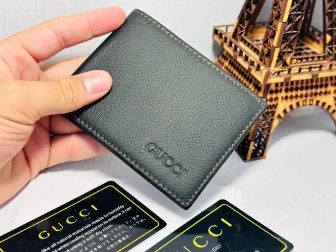 CARTEIRA MASCULINA GUCCI PREMIUM PRETA TOP PREMIUM COURO LEGITIMO 2025
