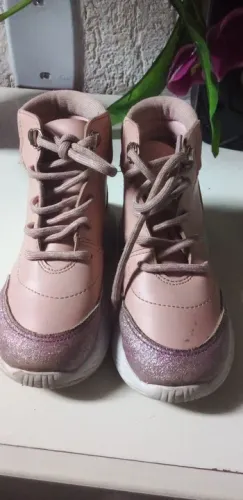 Tênis Infantil Rosa - Glitter - Tamanho 25