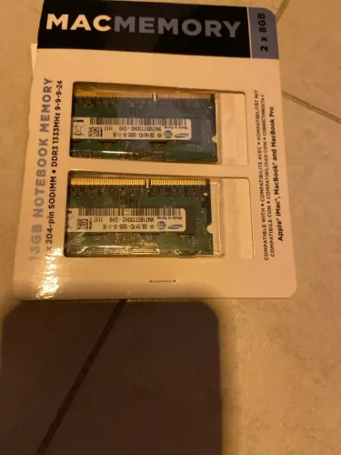Memória RAM 2x2GB DDR3 para Macbook