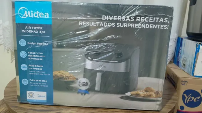 <br>? Fritadeira Air Fryer Midea WideMax 4,5L