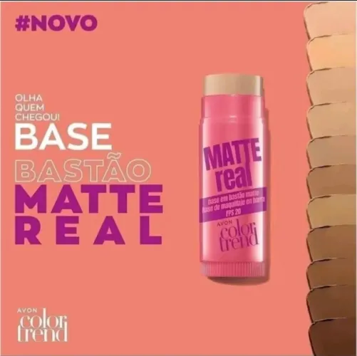 Base Bastão Matte Real Avon Color Trend