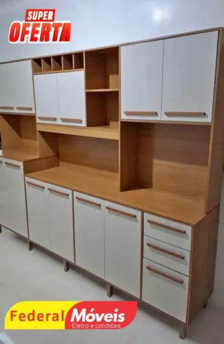 Armário para Cozinha Completo Novo - Espaço, Organização e Charme!