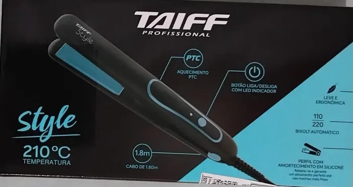 Prancha de cabelo Taiff Style 210°C Bivolt