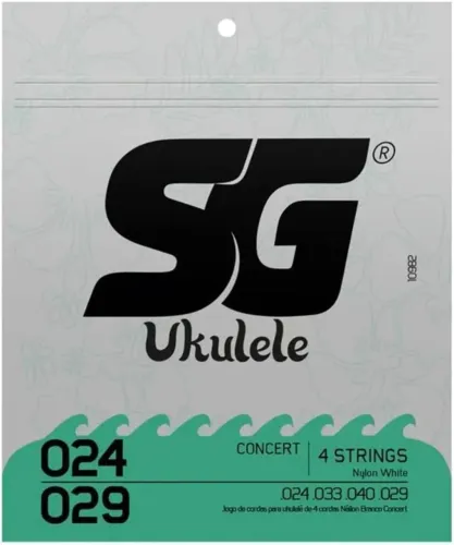 ENCORDOAMENTO NYLON P/UKULELE CONCERTO 0.024 / 0.029 SG