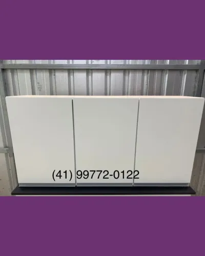 Armário branco com 3 portas ( Aéreo ) - Entrego