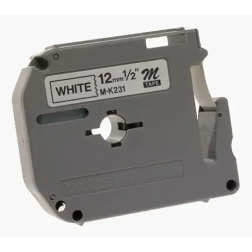 Fita para Rotulador Brother M231 (12mm x 8 Metros) Branca - WZetta