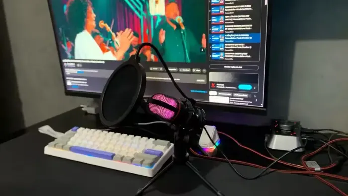 Microfone gamer plug and play