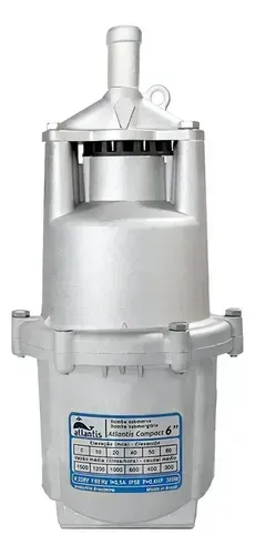 Bomba Para Poço Submersa 0,4 Cv 6 60m Compact Atlants Voltagem 110v