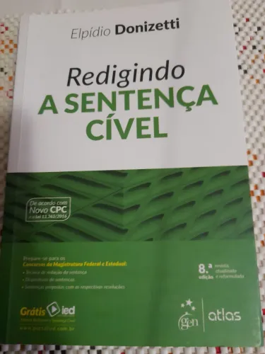 Livro Redigindo a Sentença Cível - Elpídio Donizetti
