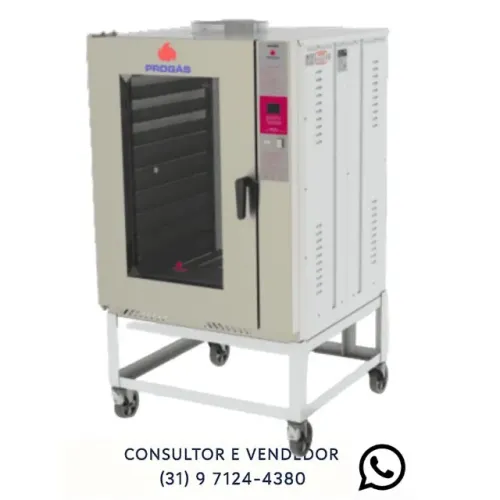 Forno Turbo 8 Esteias a Gás Progas Novo