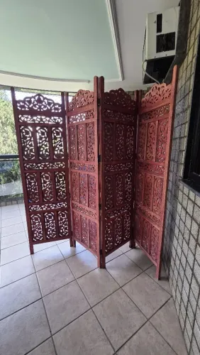 Biombo de Madeira Indiano