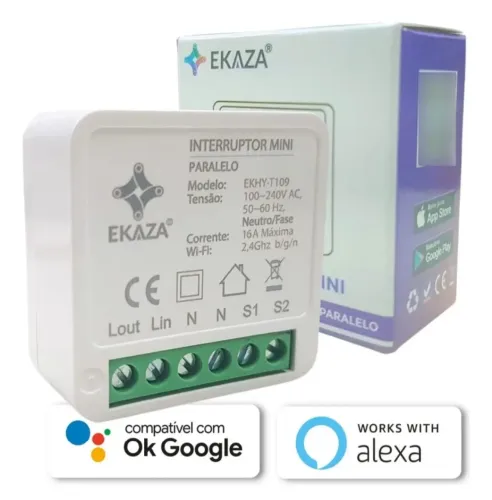 INTERRUPTOR WIFI - AUTOMAÇÃO ALEXA E GOOGLE HOME 