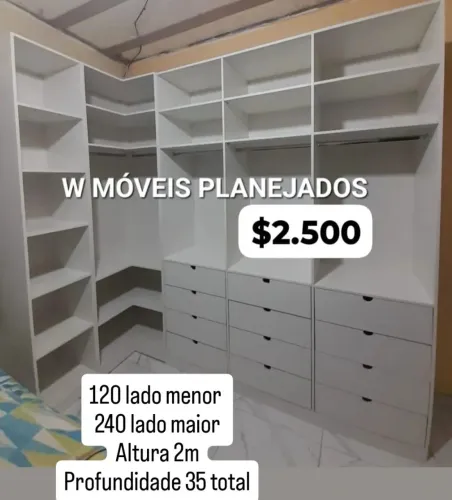 Closet ' s em L super grandes todos espaçosos e planejado