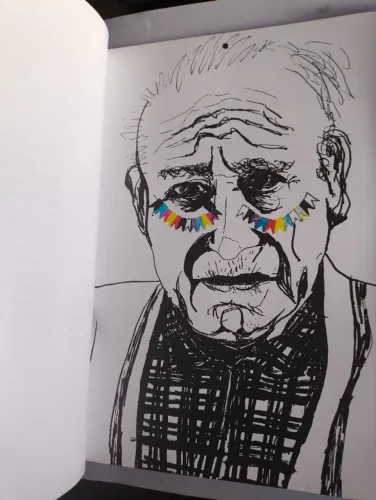 Livro retratos desenhos de admiração 