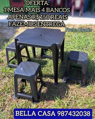 MESA COM 4 BANCOS!