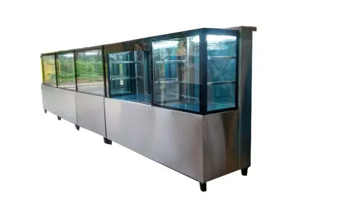Vitrine mista refrigerada e aquecida