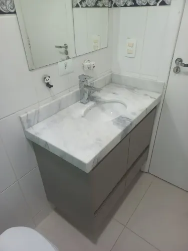 Cuba de banheiro em mármore