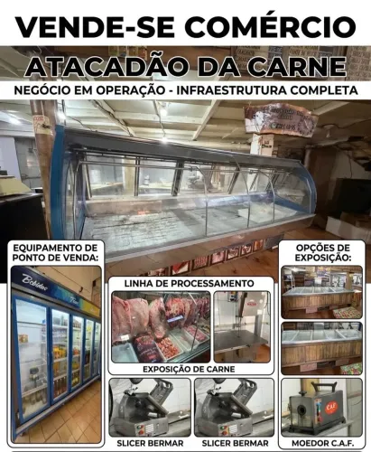 Geladeira, freezer, açougue