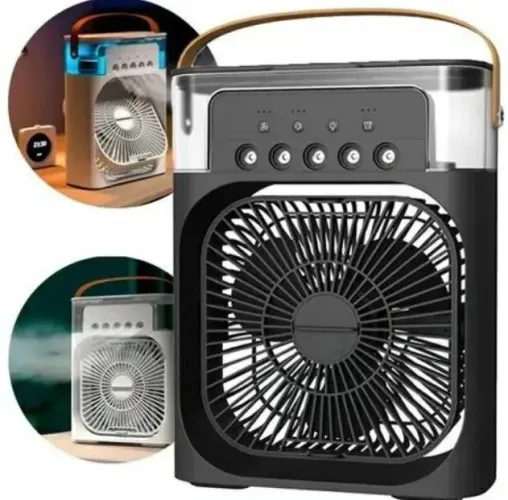 Umidificador mini ventilador portátil - pronta entrega