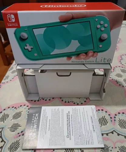 Caixa original para Nintendo Switch Lite Turquesa