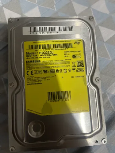 Hd sata modelo Samsung 320 gb