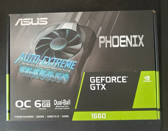 Placa de Vídeo ASUS Phoenix GeForce GTX 1660 OC Edition 6GB (PH-GTX1660-O6G)