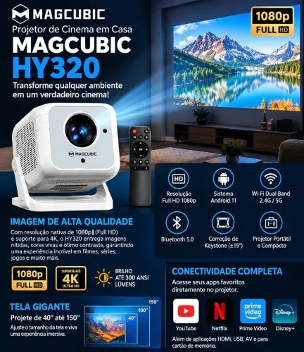 PROJETOR HY320X FULLHD
